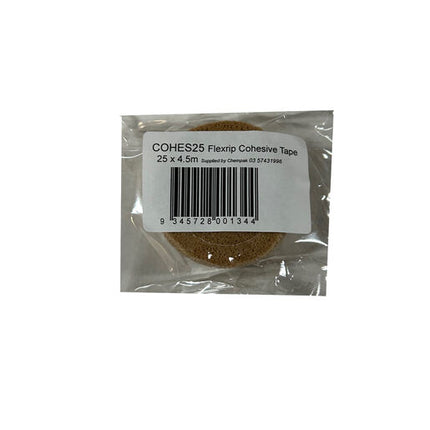 Chempak Cohesive Retention Wrap Tan 25 mm x 4.5 m