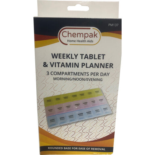 Chempak Weekly Organizer 3 Times Per Day