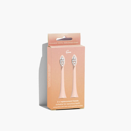 Gem Electric Toothbrush Replacement Heads Watermelon 2 Pack