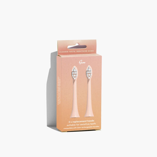 Gem Electric Toothbrush Replacement Heads Watermelon 2 Pack