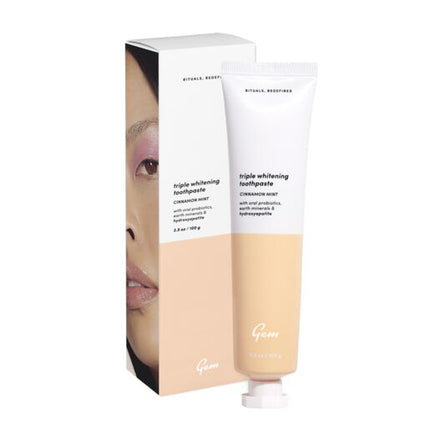 Gem Triple Whitening Toothpaste Cinnamon Mint 100g