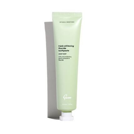 Gem Triple Whitening  Fluoride Toothpaste Crisp Mint 100g