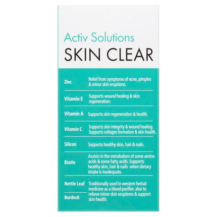 Nature's Way Activ Solutions Skin Clear 60 Tablets