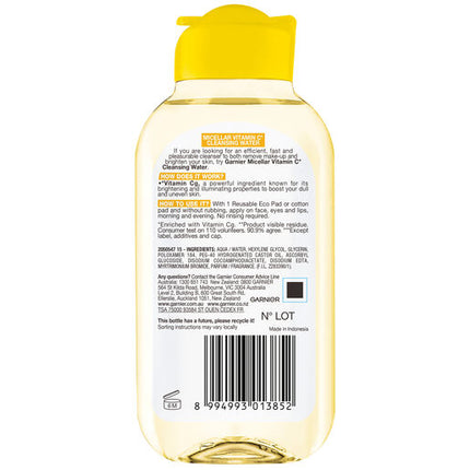 Garnier Vitamin C Cleansing Micellar Water 125ml