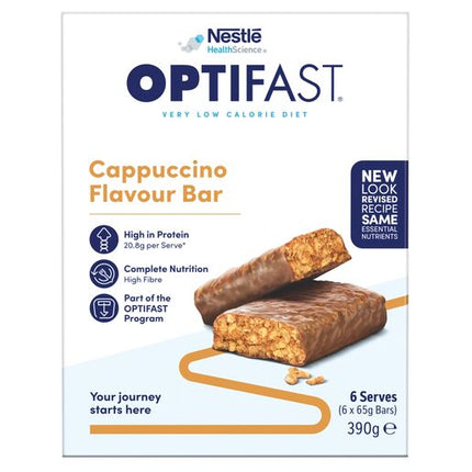 Optifast VLCD Bars Cappucino 6 x 65g