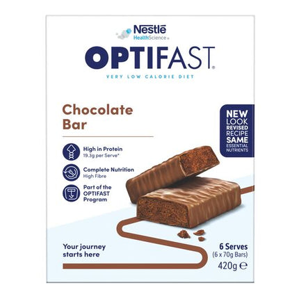 Optifast VLCD Bars Chocolate 6 x 65g