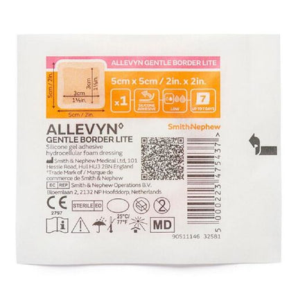 Allevyn Gentle Border Lite 5Cm X 5Cm