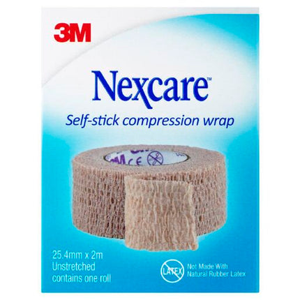 Nexcare Self Stick Compression Wrap 25mm x 2m