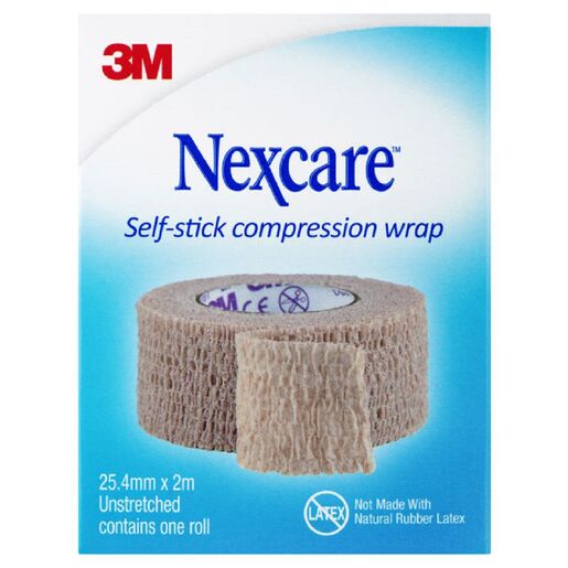 Nexcare Self Stick Compression Wrap 25mm x 2m