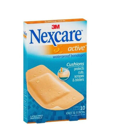 Nexcare Waterproof Active Strips Large 10 Pack