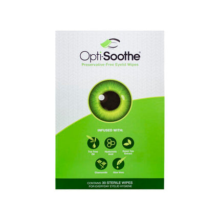 Opti-Soothe Preservative Free Eyelid Wipes 30s