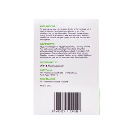 Opti-Soothe Preservative Free Eyelid Wipes 30s