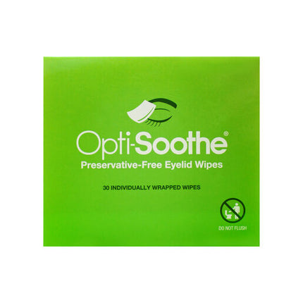 Opti-Soothe Preservative Free Eyelid Wipes 30s