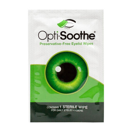Opti-Soothe Preservative Free Eyelid Wipes 30s