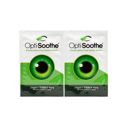 Opti-Soothe Preservative Free Eyelid Wipes 30s
