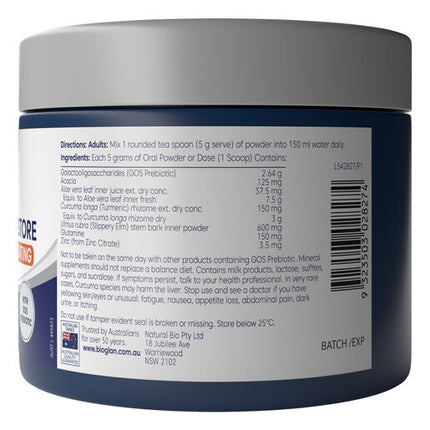 Bioglan Platinum Gut Detox Repair & Restore Oral Powder 150g Tropical Flavour