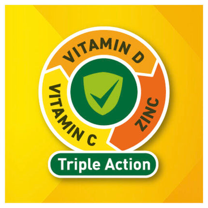 Berocca Immune Daily Defence Vitamin C, D and Zinc, Blackcurrant Flavoured Effervescent Tablets 15 Pack
