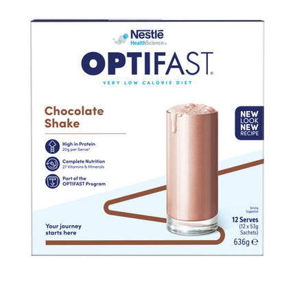 Optifast VLCD Shake Chocolate 12 x 53g