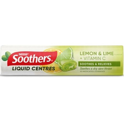 Soothers Liquid Centres Lemon & Lime + Vitamin C Stick 10 Pack
