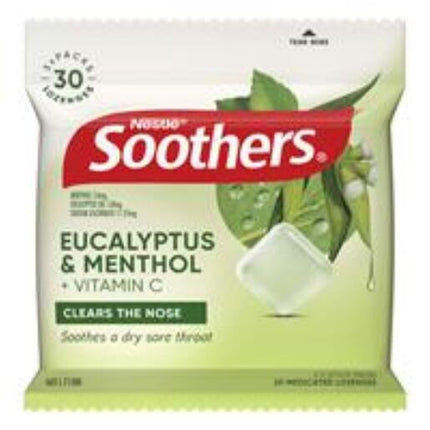 Soothers Eucalyptus & Menthol Stick 3 x 10 Medicated Lozenges
