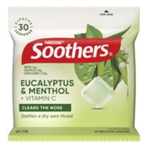Soothers Eucalyptus & Menthol Stick 3 x 10 Medicated Lozenges