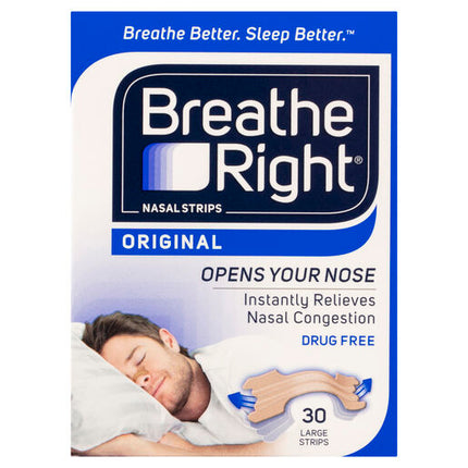 Breathe Right Nasal Strips Tan Large 30pk