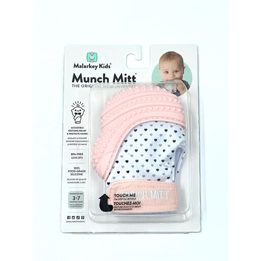 Marlakey Kids Munch Mitts 3-7m Pastel Pink