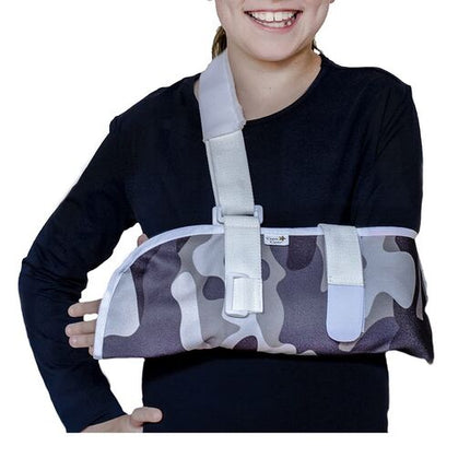 Crazy Casts Children's Arm Sling with optional Immobiliser Strap - Camouflage Design, size small