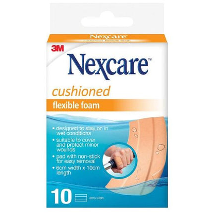 Nexcare Flexible Foam 6cm X 10cm 10
