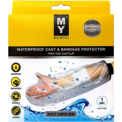 MY Healthstyle Waterproof Cast & Bandage Protector Adult Lower Arm