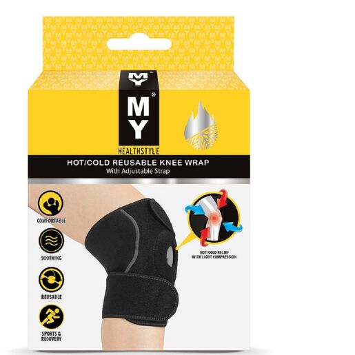 My Hot/Cold Reusable Knee Wrap W/ Adjustable Straps