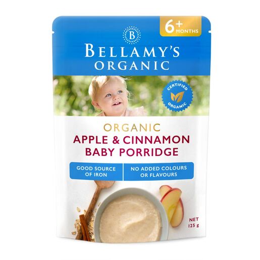 Bellamys Organic Apple Cinnamon Porridge 125G