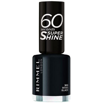 Rimmel 60 Seconds Nail Polish 900 Rita's Black