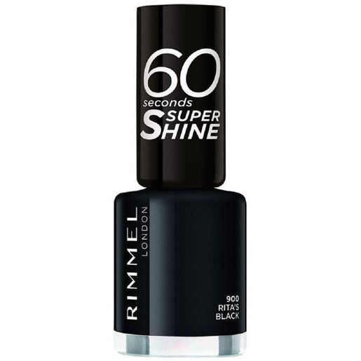 Rimmel 60 Seconds Nail Polish 900 Rita's Black