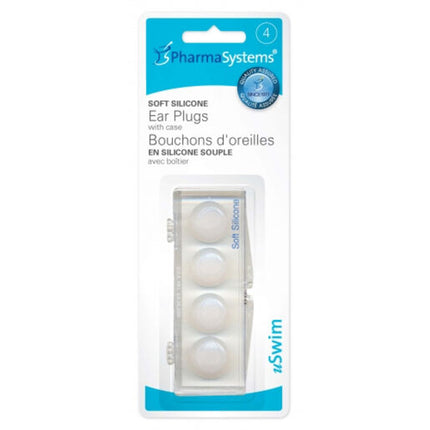 Pharma Systems Ear Plugs Silicone Clear 4 Pack