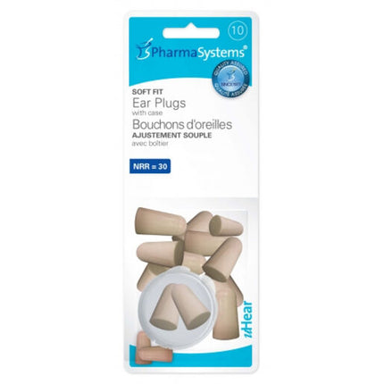 Pharma Systems Ear Plugs Tapered Soft Foam 10 Pack