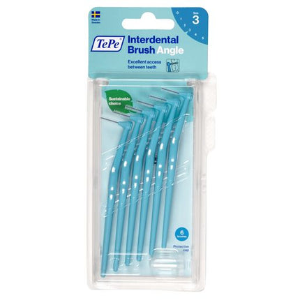 TePe Interdental Brush Angle 0.6Mm Blue 6Pk