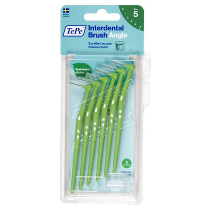TePe Interdental Brush Angle 0.8Mm Green 6Pk