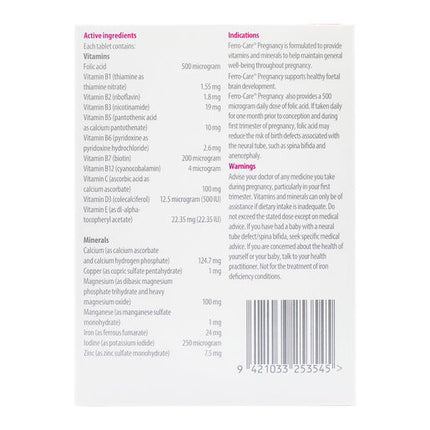 Ferro Care Pregnancy Multi 30 Tablets