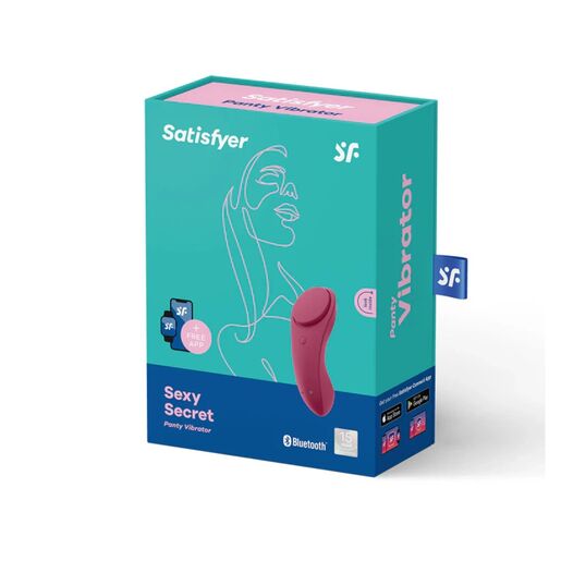Satisfyer Sexy Secrect Wine Red inc BT and App