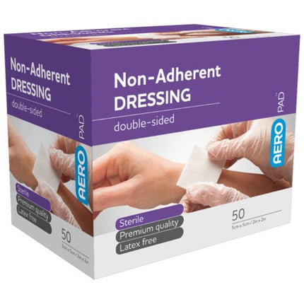 Aeropad Non-Adherent Dressing 5 x 5cm (each)