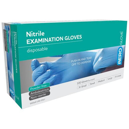 Aeroglove Nitrile Gloves Medium 100Pk
