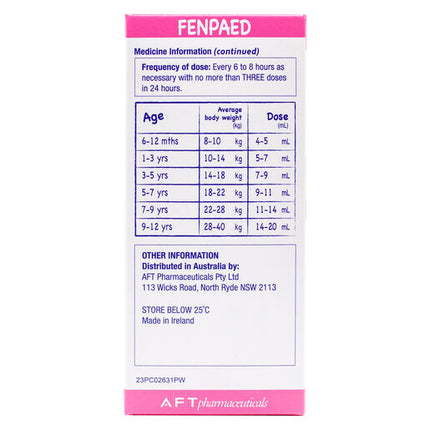 Fenpaed Ibuprofen Liquid 100ml