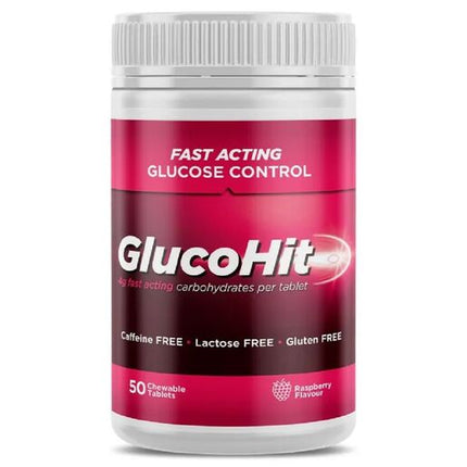 Glucohit Glucose Raspberry Chewables 50