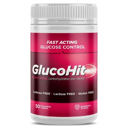 Glucohit Glucose Raspberry Chewables 50
