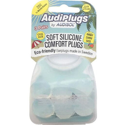 Audiplugs Soft Silicone Comfort Ear Plugs 3 Pairs