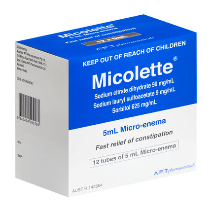 Micolette Micro Enema 5ml 12 Pack
