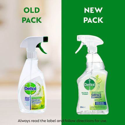 Dettol Multipurpose Antibacterial Disinfectant Surface Cleaning Trigger Spray Lime and Mint 500mL