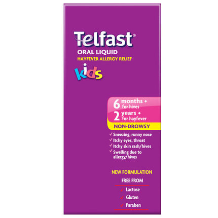 Telfast Kids Liquid Paraben Free 150ml