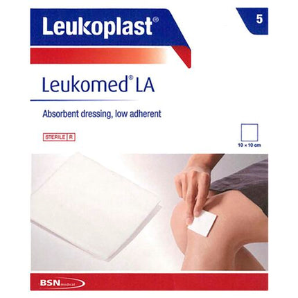 Leukomed LA Dressing 10cm x 10cm 5 Pack